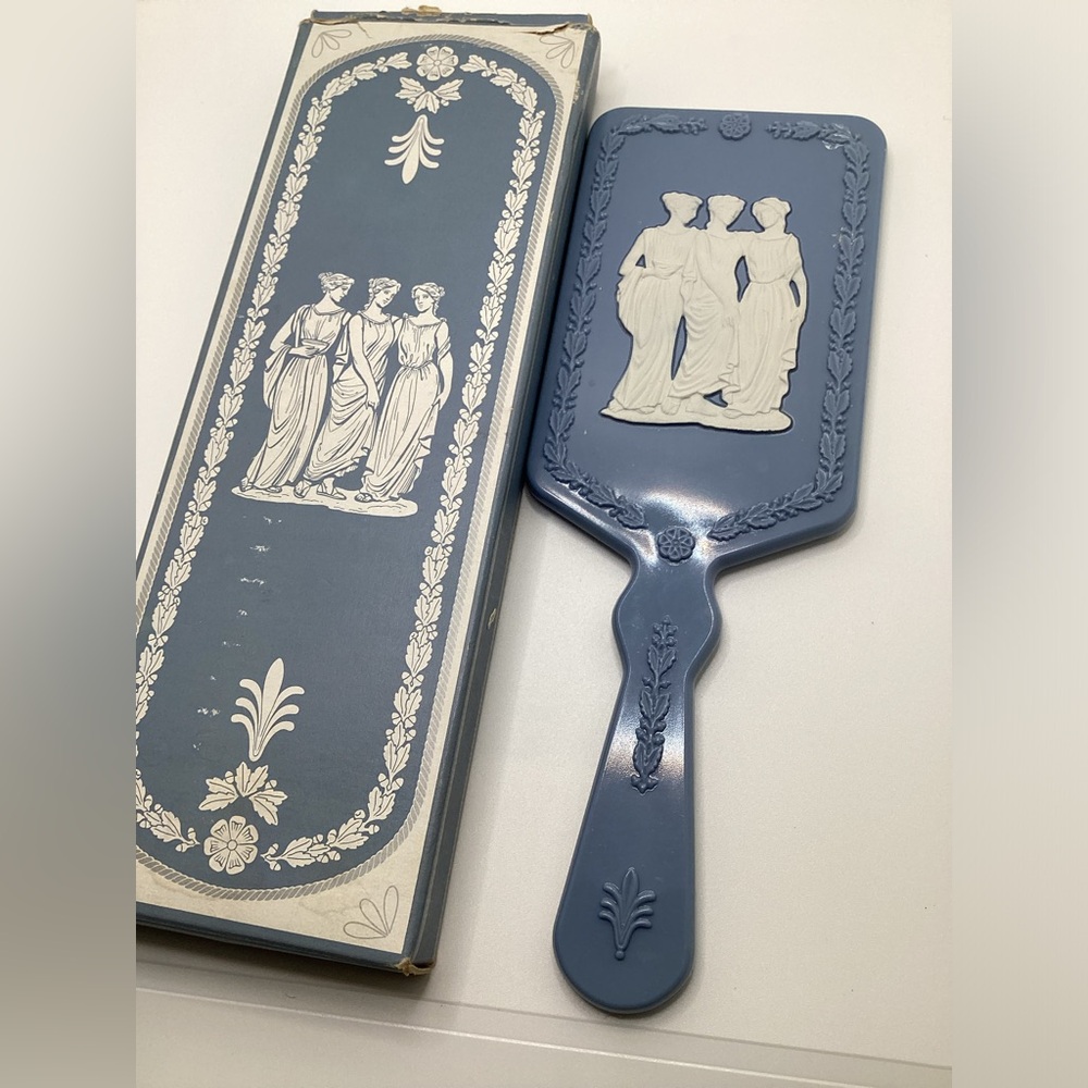 Vintage Roman Handheld Bakelite Mirror from Avon